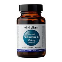 Viridian Natural Vitamin E Caps 30